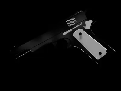 M 1911 pistol Low-poly 3D model