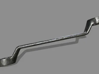 wrench Low-poly 3D model 34