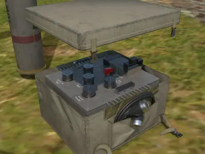 Tow Missile Launcher Low-poly 3D model