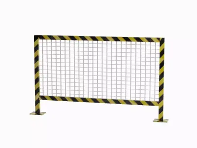 Road Barricade Set A Low-poly 3D model