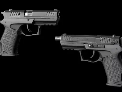 Fort 17 Pistol Low-poly 3D model