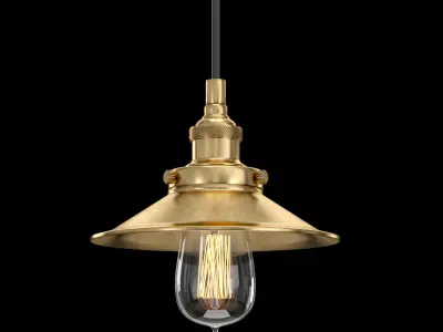 FACTORY FILAMENT METAL SINGLE PENDANT 3D model