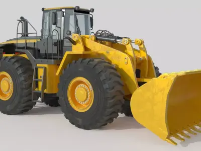 Wheel Loader 3D model 12