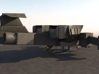 Combat drone 3D model