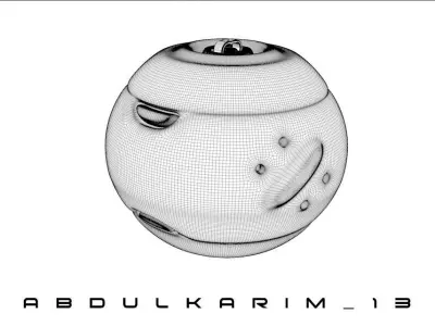 spheric robotic grenade 3D model