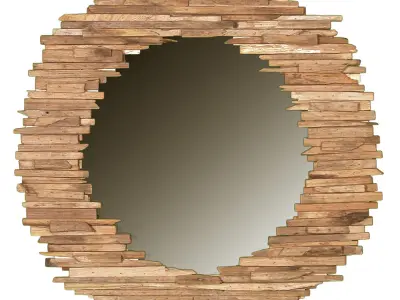 Wall hanging mirror Low-poly 3D model