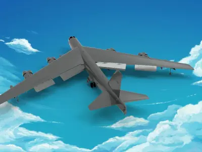 Boeing B-52 Stratofortress 3D model get