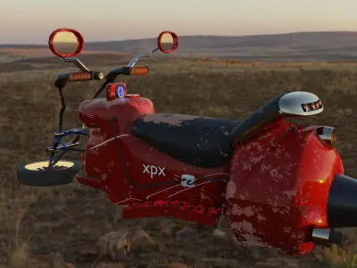 Scifi  motocycle Free 3D model