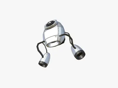 Jetpack Low Poly I05 - SciFi Character Design Low-poly 3D model