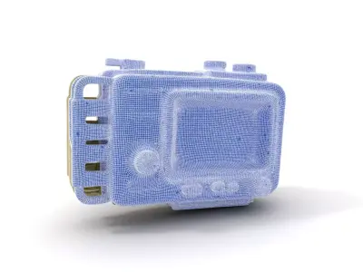 Retro Military Device Model Pack Low-poly 3D model purchase