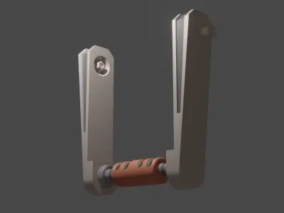 2 sci-fi levers 3D model