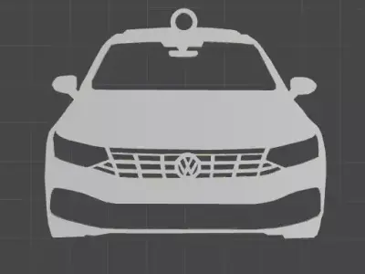 VW Passat B8 Car Rearview Mirror Ornament 3D print model