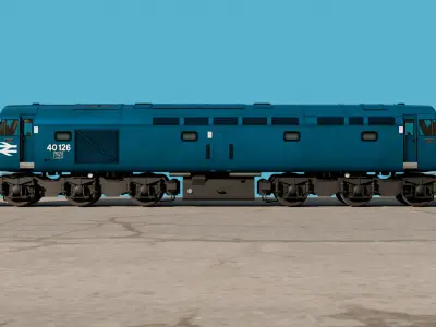 BR Class 40 Low-poly 3D model