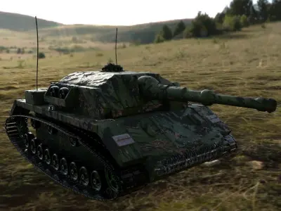 StuG IV Tank Destroyer  3D model