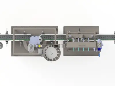 Advanced 3D Design of Filling and Capping Machine 3D model