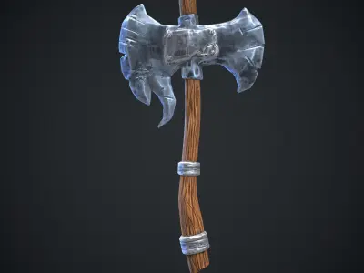 Stylized axe  Low-poly 3D model buy