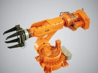 Industrial Robot 6620 Low-poly 3D model