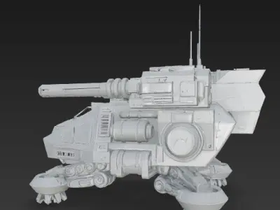 3D Printable Iron Oath  Goliath Heavy Assault Tank 3D model
