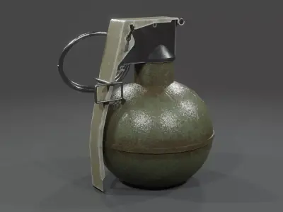 M67 Grenade 3D Model Low Poly Game Ready Low-poly 3D model