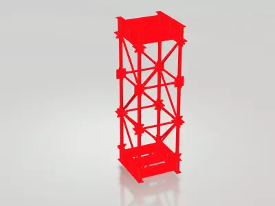 MIK-S bridge inventory Low-poly 3D model