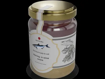 Herrings and herring products Herring Pt 3D model purchase