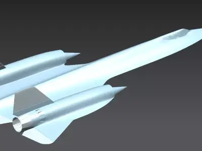 Lockheed SR-71 - Blackbird 3D model Low-poly 3D model