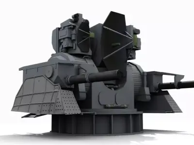 ZRK Kortik Low-poly 3D model