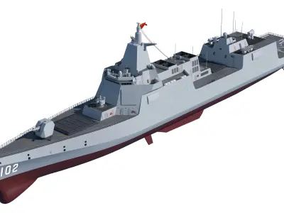 Chinese Navy Type 055 Destroyer 10000-tonne large Renhai class  3D model