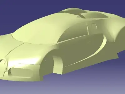 Bugatti Veyron Free 3D print model