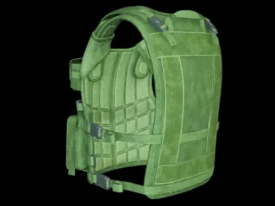 Marom Dolphin Amran Gen Plate Carrier - Kevlar Armor  Low-poly 3D model