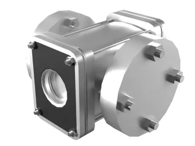 Sight Glass Valve PBR Low-poly 3D model