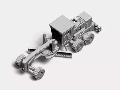 Motor Grader RoZ 3D print model