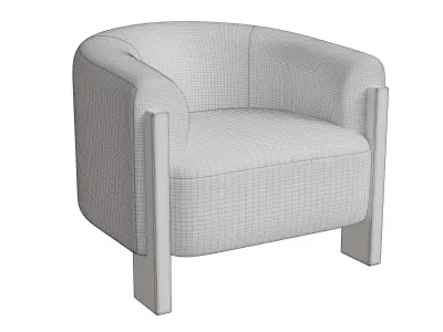 Classic Home Occasional Chair Low-poly 3D model