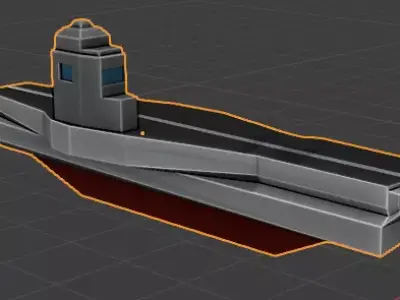 Aircraft carrier  Free low-poly 3D model