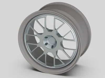 rims Grey style metalic wheel tuning stl 3D model