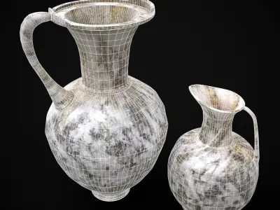 Marble Pitchers 3D Model Pack