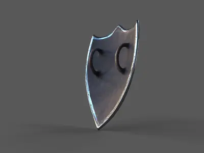 Medieva Fantasy Magic Shield Low-poly 3D model