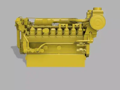 Diesel engine 3516B CAT 3D print model