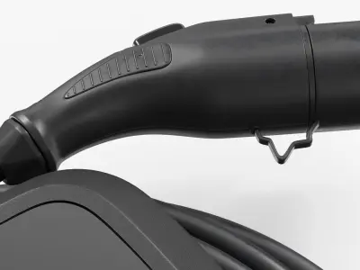 Electric Vehicle Wall Charger 3D model