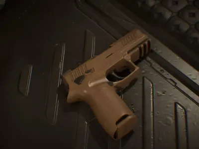 Sig Sauer P320 M18 Low-poly 3D model purchase