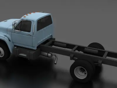 F-Series F-700 Truck Chassis 1995 Low-poly 3D model