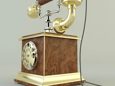 Antique telephone 3D model get