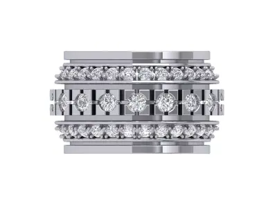 Wedding band 3D print model 13