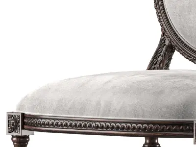chairish louis table and chair art 5694 3D model