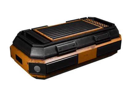 Sci Fi Crate Low-poly 3D model
