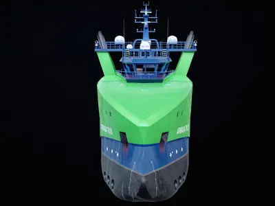 USV Mothership Armada 7803 Multipurpose Vessel Advanced PBR Low-poly 3D model