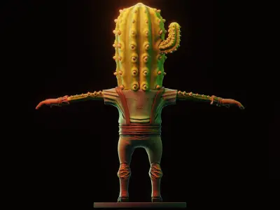CactusMan - Western 3D model