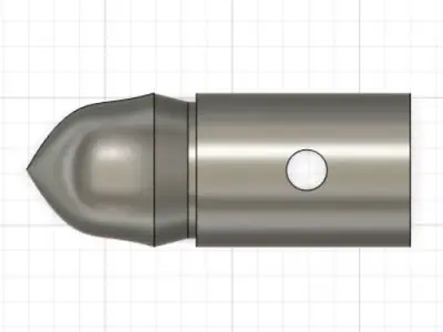 Japanese-style Spear Tip and Pommel 3D print model
