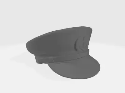 Captain hat 3D model purchase