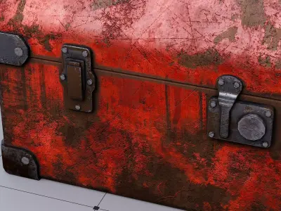 Rusty Toolbox Free low-poly 3D model